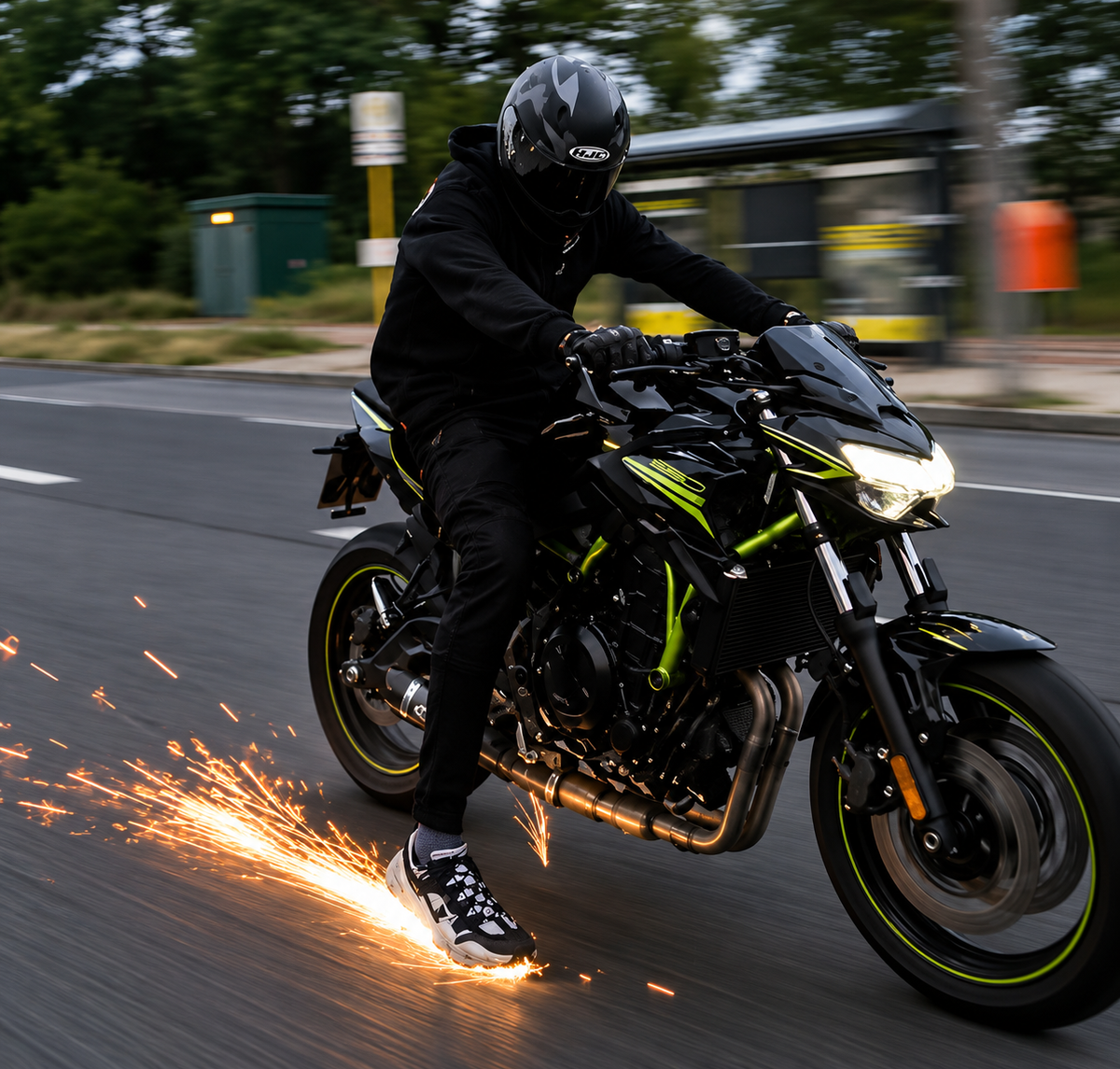 Heel down, ride out